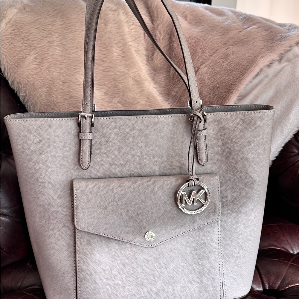 Michael Kors Silver Tote Bag